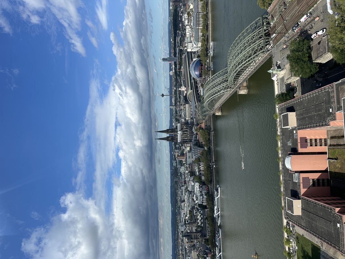 Köln Stadtpanorama – Dom und Innenstadt vom linksrheinischen Westen aus